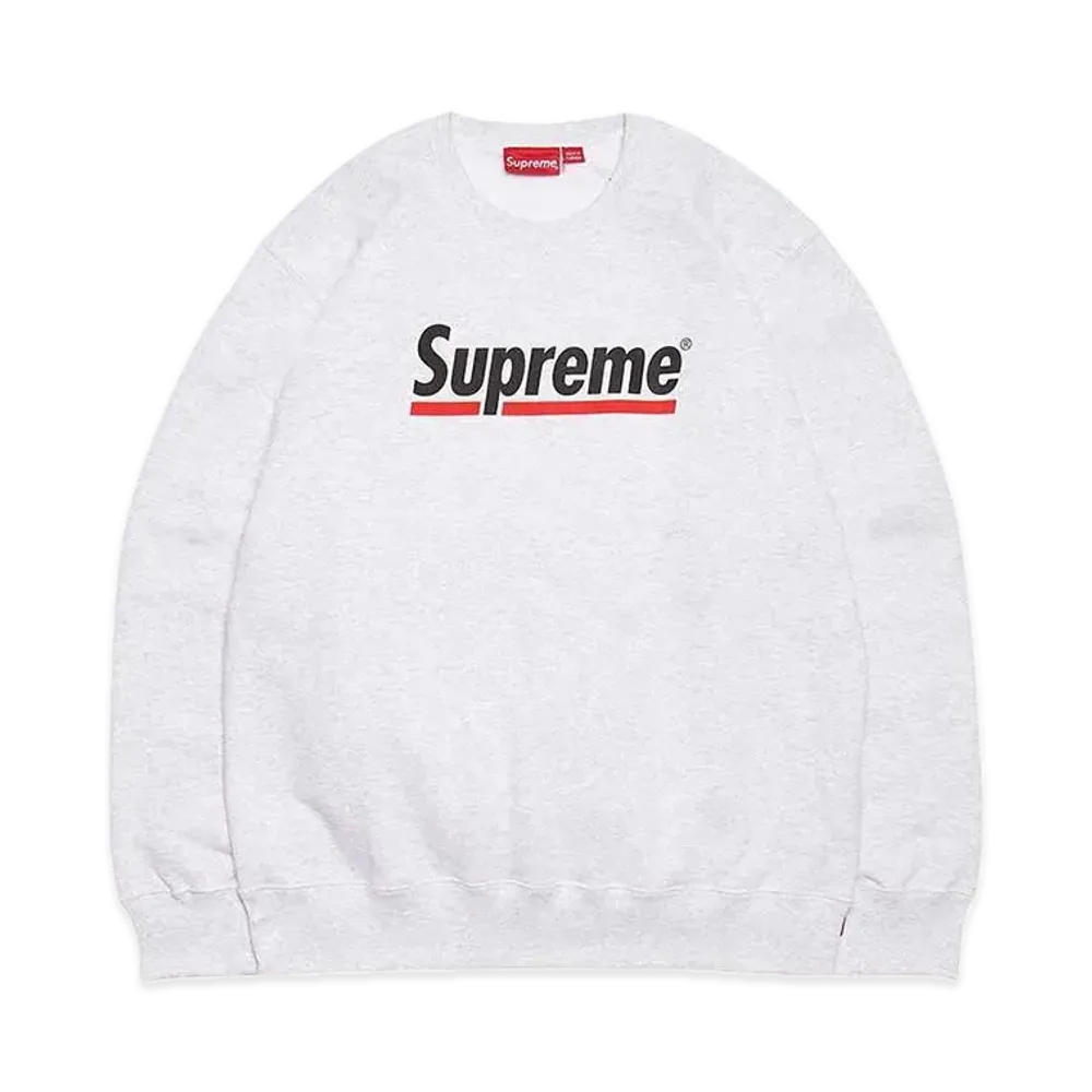 Supreme Underline Crewneck "Grey"