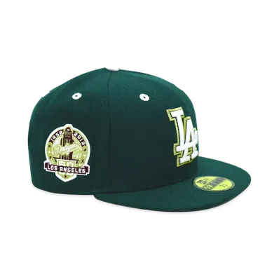 NEW ERA x THE CAP 59Fifty Heritage Gold Los Angeles Dodgers "Dark Green"