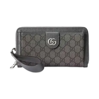 GUCCI Ophidia GG Supreme Wallet "Grey/Black"
