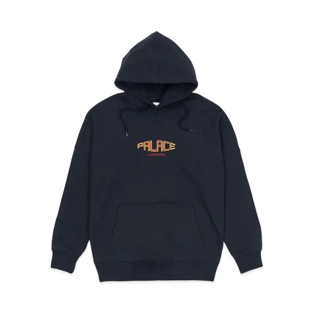 PALACE SPACED LOGO DROP SHOULDER HOOD "Navy"