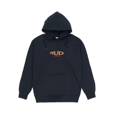 PALACE SPACED LOGO DROP SHOULDER HOOD "Navy"