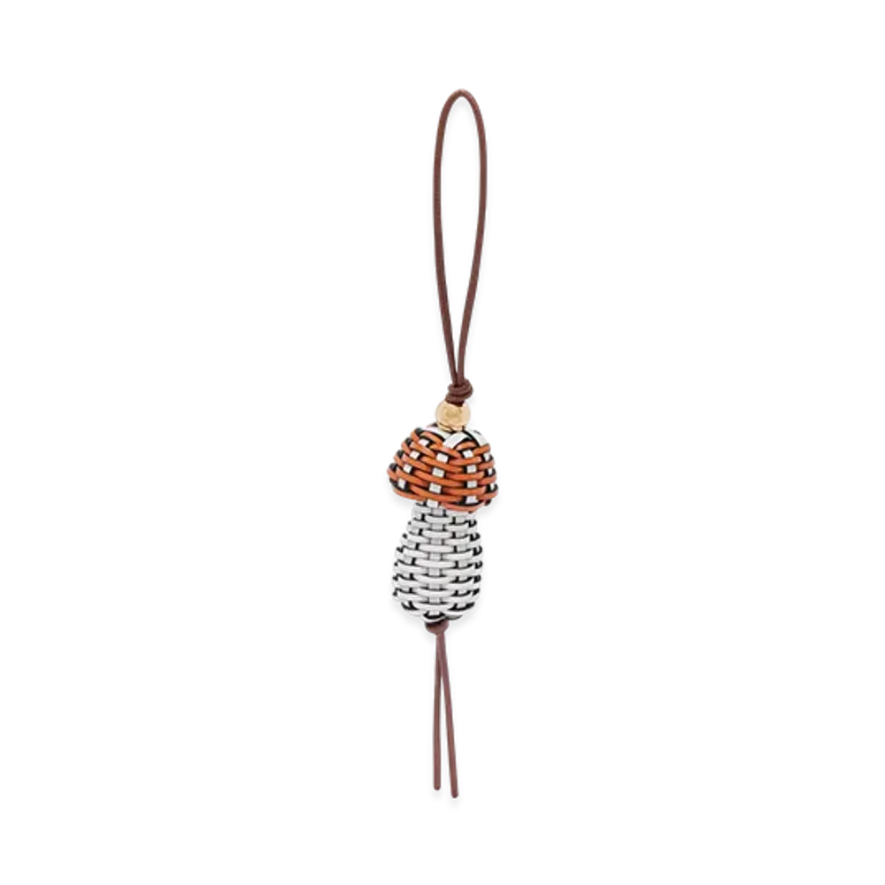 LOEWE Mushroom Charm "Maple/Soft White"