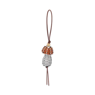 LOEWE Mushroom Charm "Maple/Soft White"