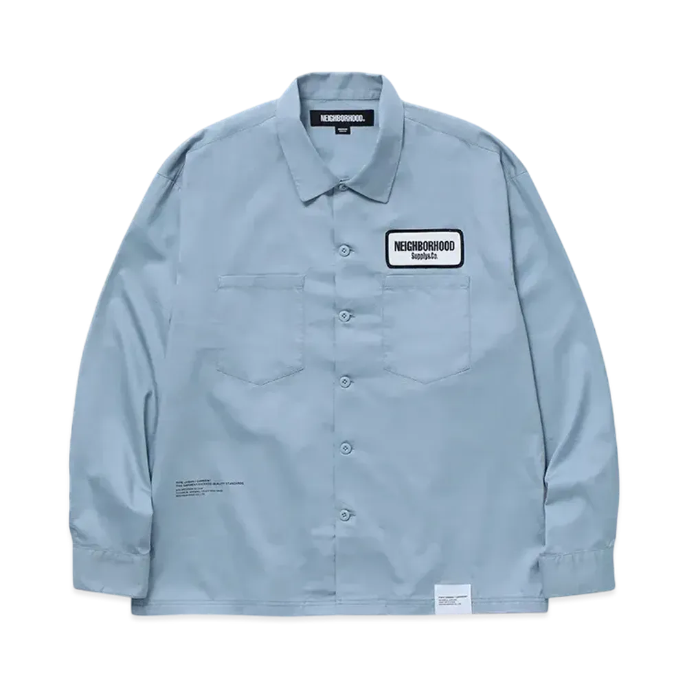 NEIGHBORHOOD Classic Work Shirt LS-2 "Blue Gray"