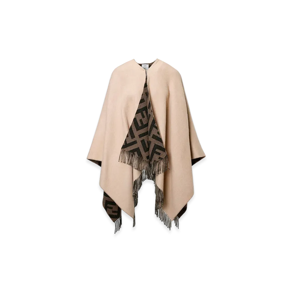 FENDI Cape/Poncho "Camel/Tabacco"