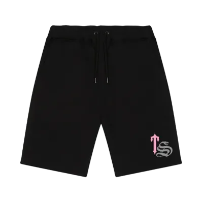 TRAPSTAR TS Script Print Shorts Set "Black"