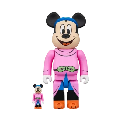 MEDICOM TOY "BEARBRICK" -DISNEY FANTASIA- "SORCERER'S APPRENTICE" MICKEY 100% & 400%