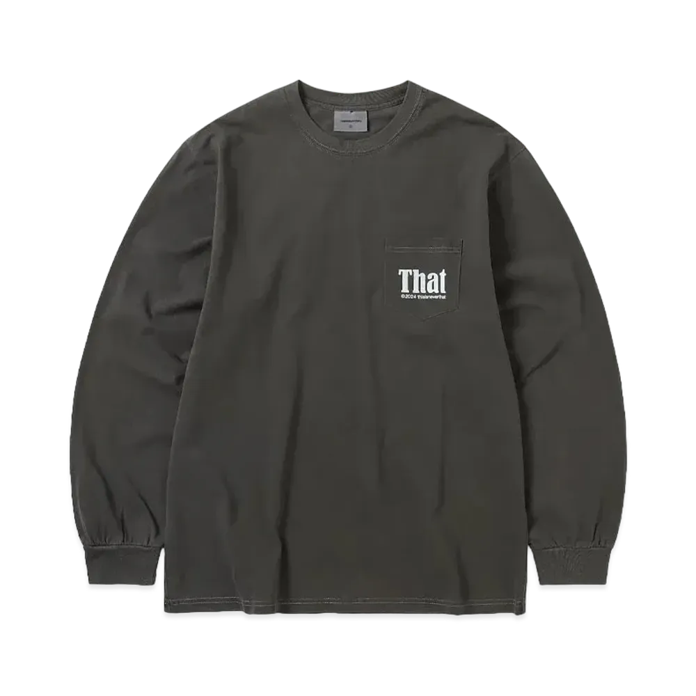 thisisneverthat That Pocket L/S Tee "Charcoal"