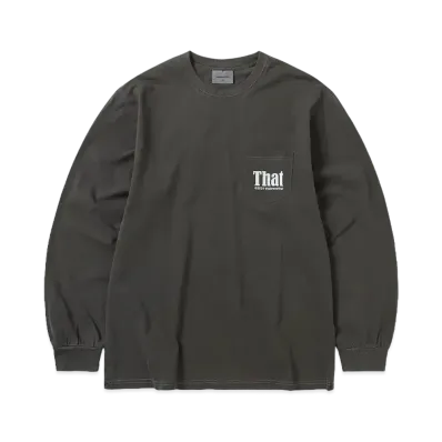 thisisneverthat That Pocket L/S Tee "Charcoal"