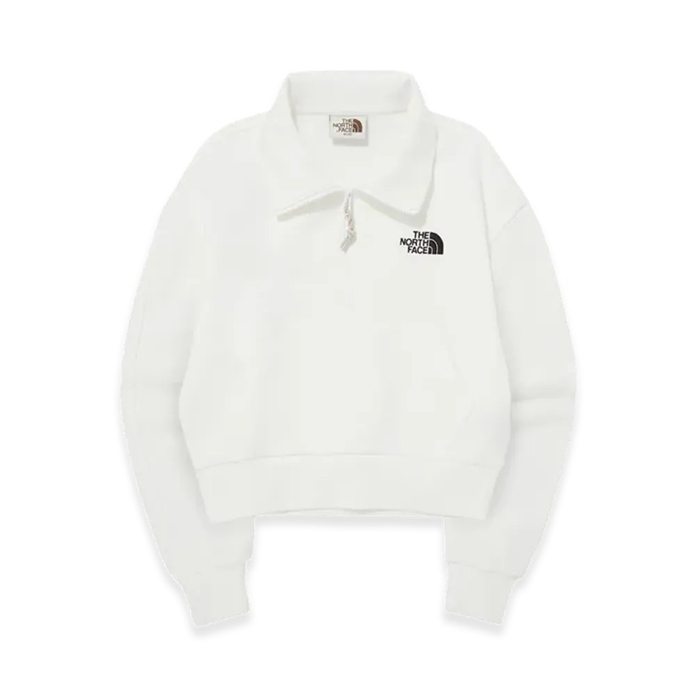 The North Face White Label Comfy Half Zip Sweatshirts "Ivory"
