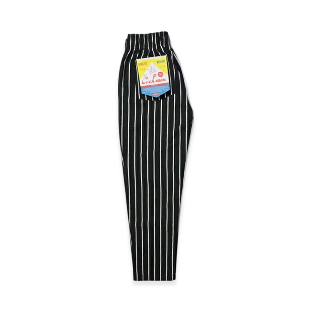 COOKMAN Chef Pants Big Size "Stripe/Black"