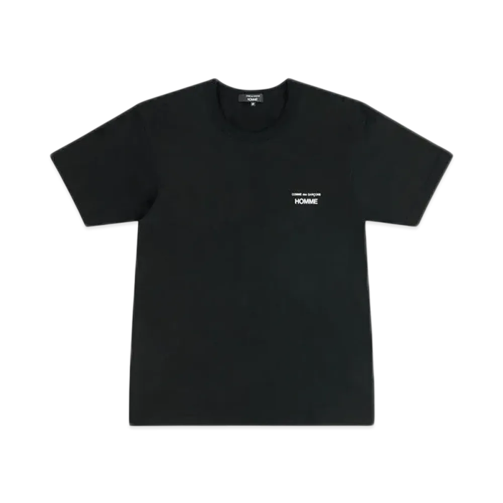 COMME des GARCONS HOMME Cotton Jersey Garment Print T-Shirts "Black"