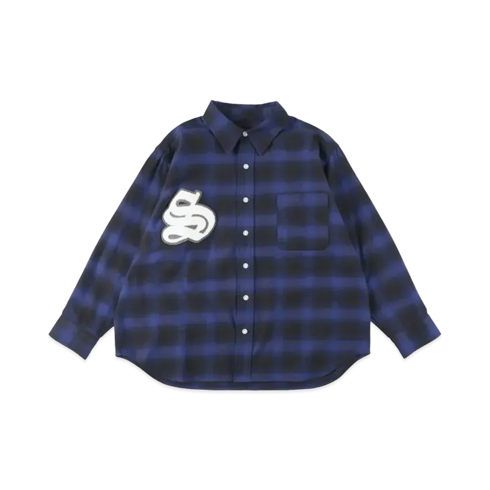 WIND AND SEA x GOD SELECTION XXX Ombre Praid Shirt "Blue"