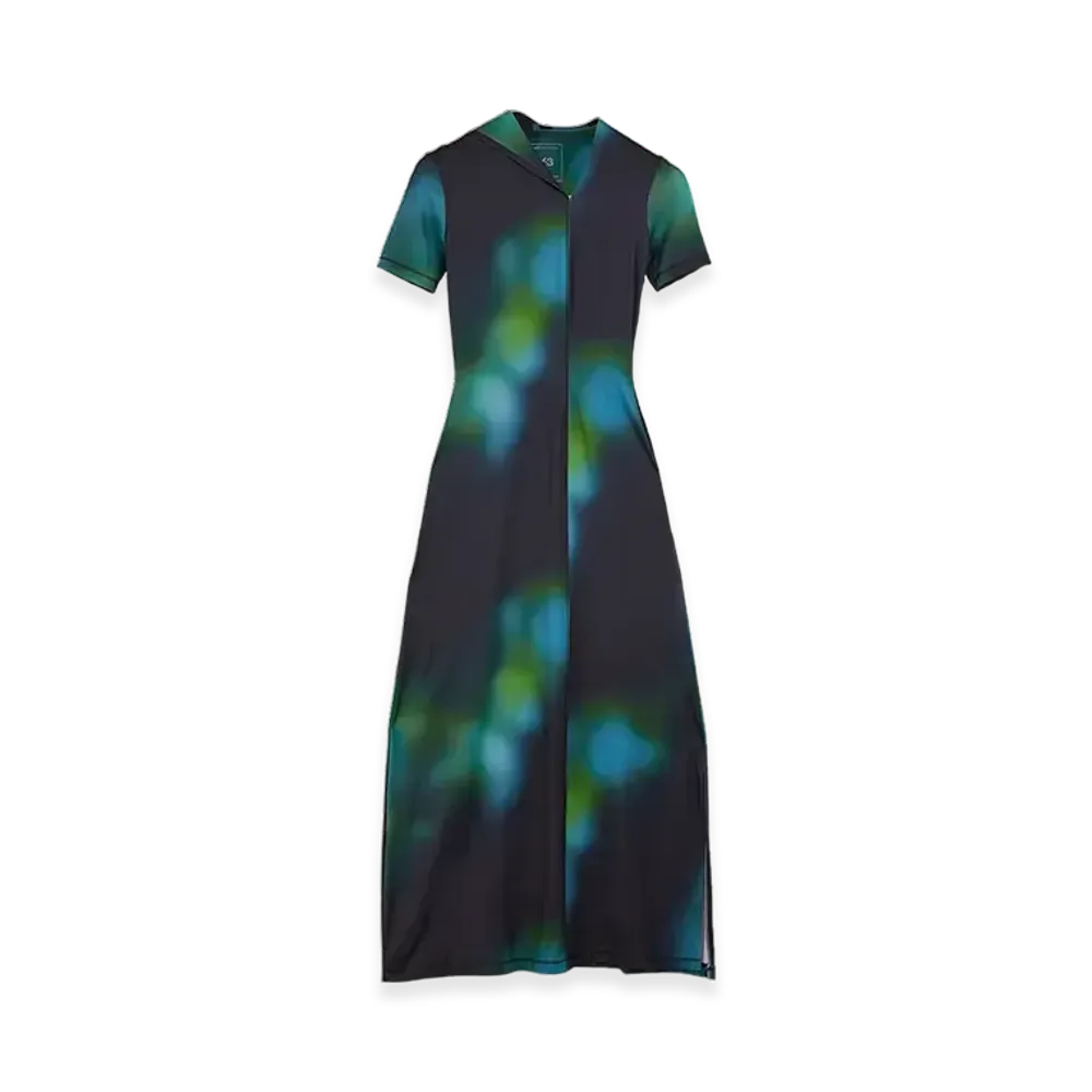 Y-3 Fitted AOP Closure Dress "Multicolor"