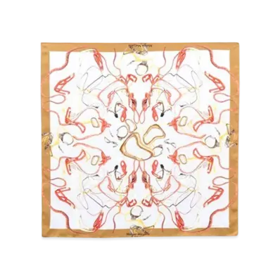 Maison Margiela Silk Twill Scarf "Light Grey"