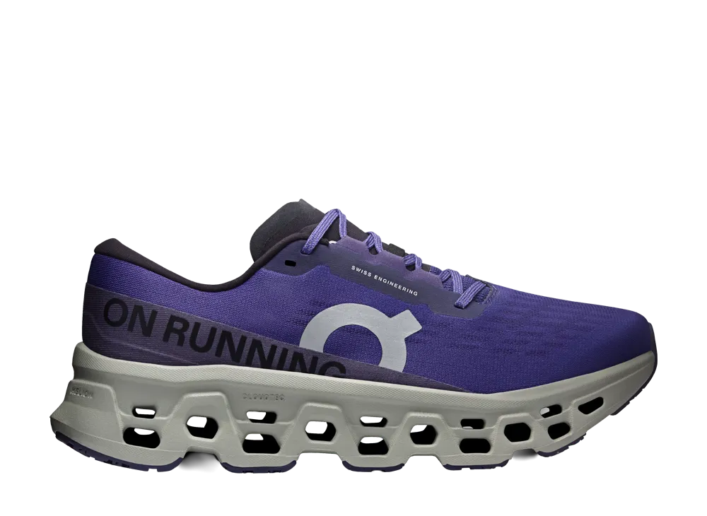 On Cloudmonster 3 Wide "Twilight/White"