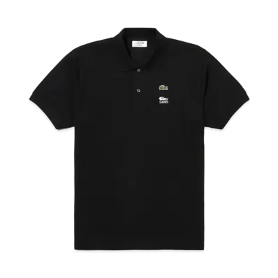 LACOSTE x ONE PIECE Crocodile Logo Embroidered L.12.12 Polo Shirt "Black"