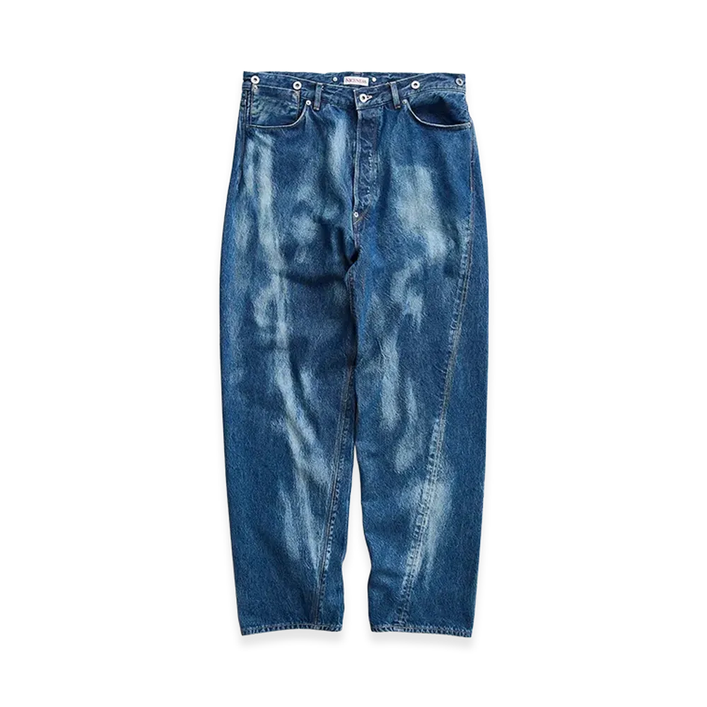 NICENESS D.Sharky Distressed Denim Twist Jeans "Indigo"