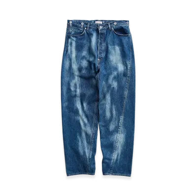 NICENESS D.Sharky Distressed Denim Twist Jeans "Indigo"