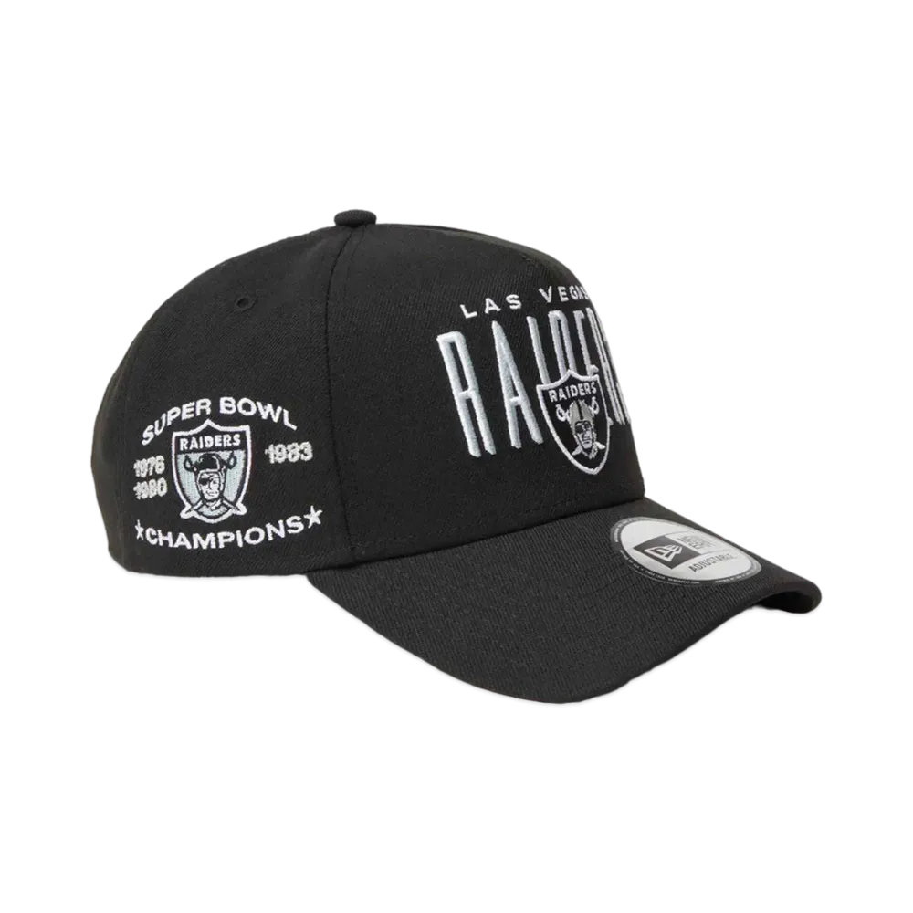 NEW ERA 9Forty A-Frame NFL Champions Las Vegas Raiders "Black"