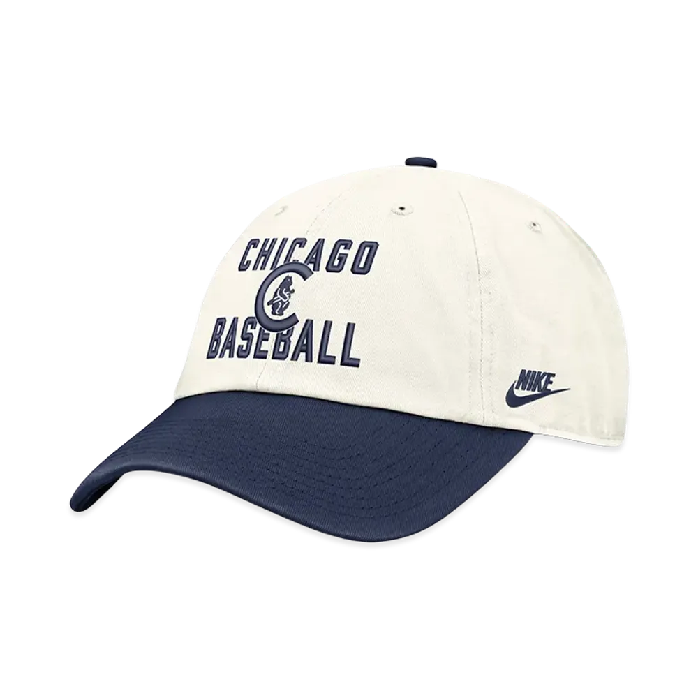 MLB x Nike Cubs Cooperstown Organic Cotton Cap "Off White/Navy"