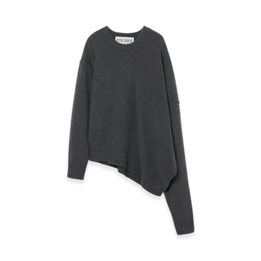 INSCRIRE Asymmetry Sweater "Charcoal"