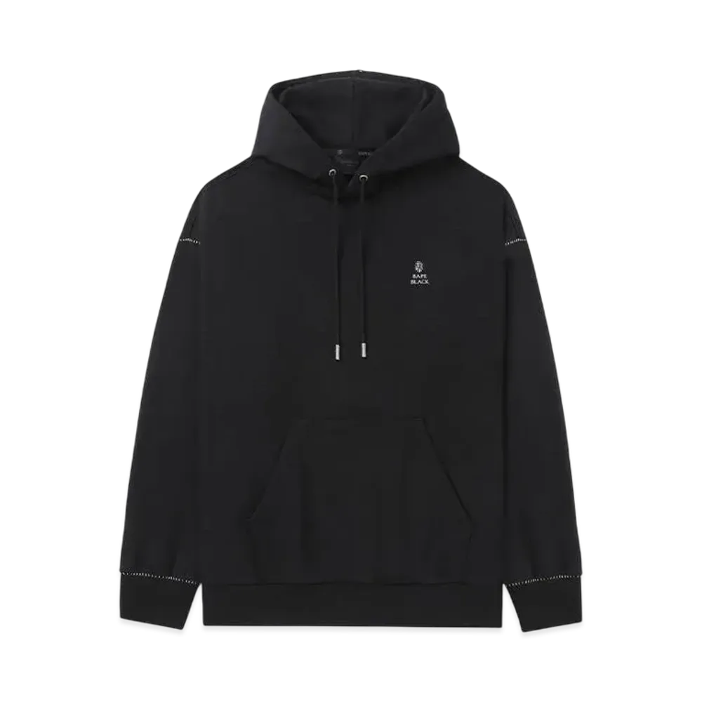 A BATHING APE Bape Black Metal Logo Hoodie "Black"
