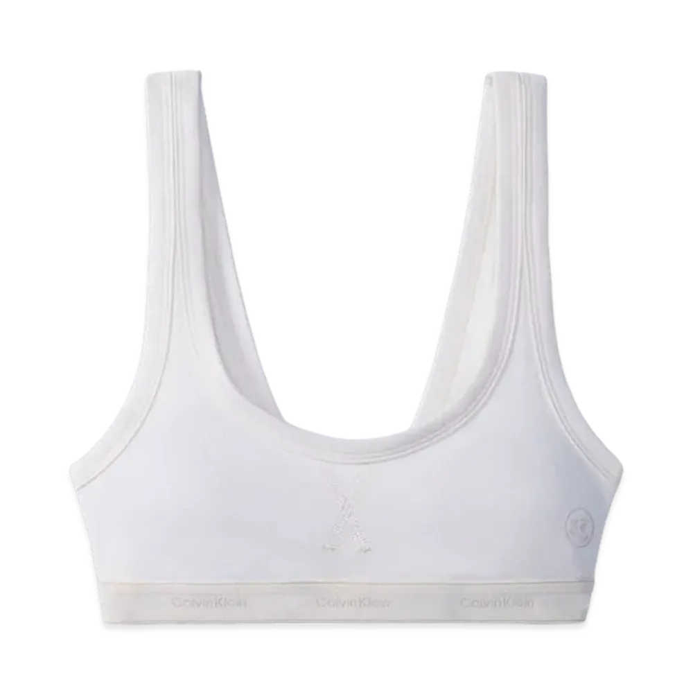 Calvin Klein x Jung Kook of BTS Women's Heritage Cotton Lightly Lined Bralette "Lily White"