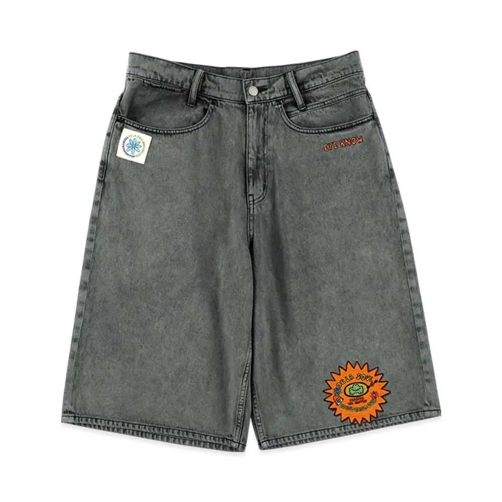 WIND AND SEA x PaRappa the Rapper x DE LA SOUL Denim Short "Blue"