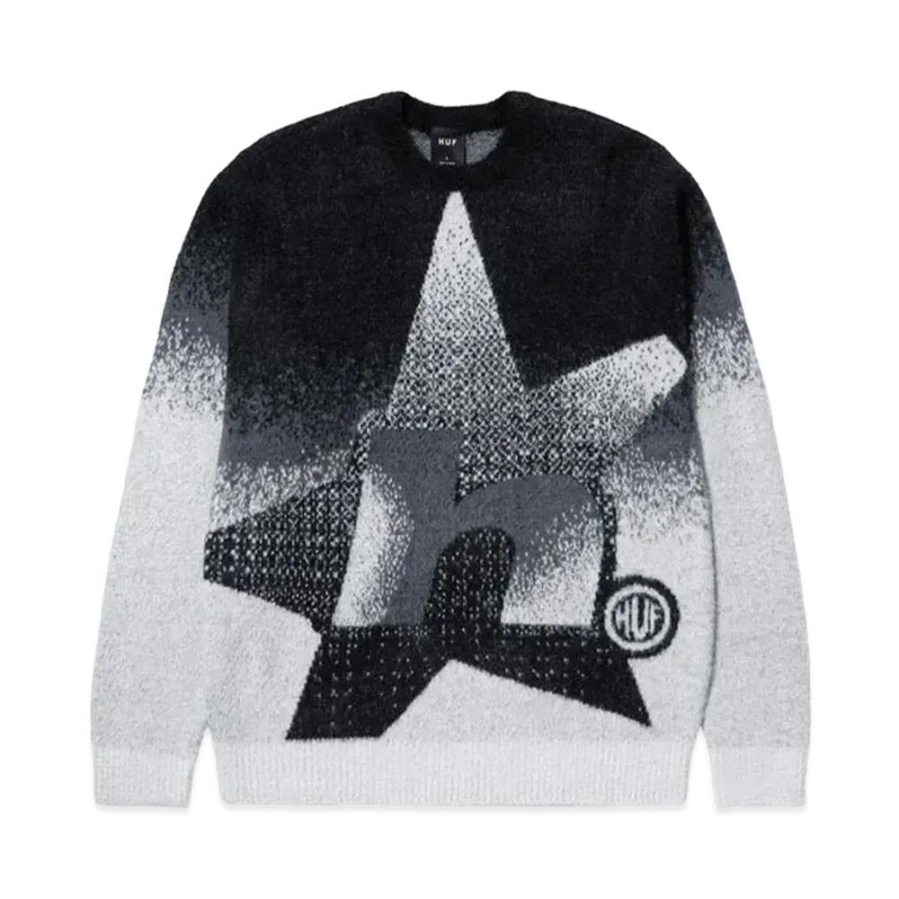 HUF Horizon Shaggy Crewneck "Charcoal"