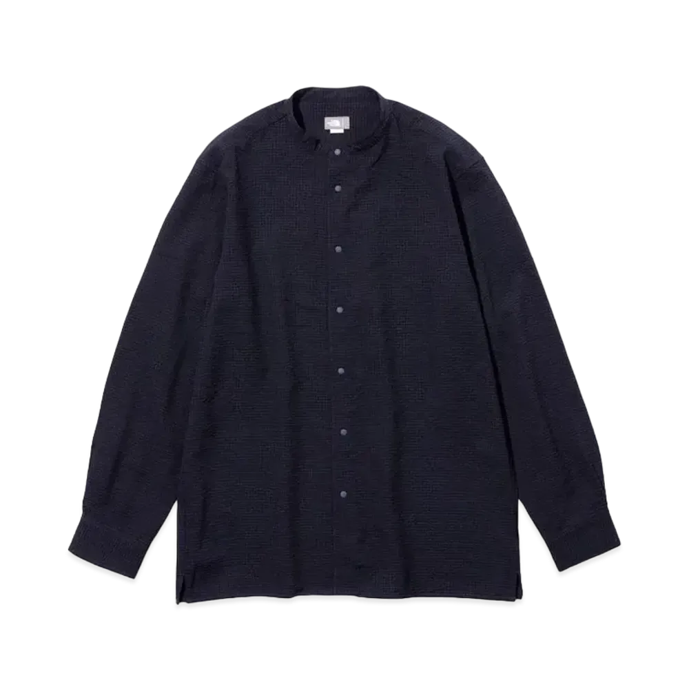 The North Face Seersucker Band Collar Shirt "Aviator Navy"