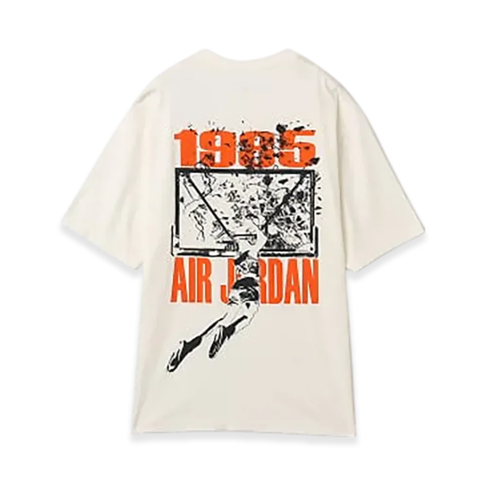Nike Jordan Brooklyn Men's Oversized Graphic T-Shirt "Sail/Off Noir"