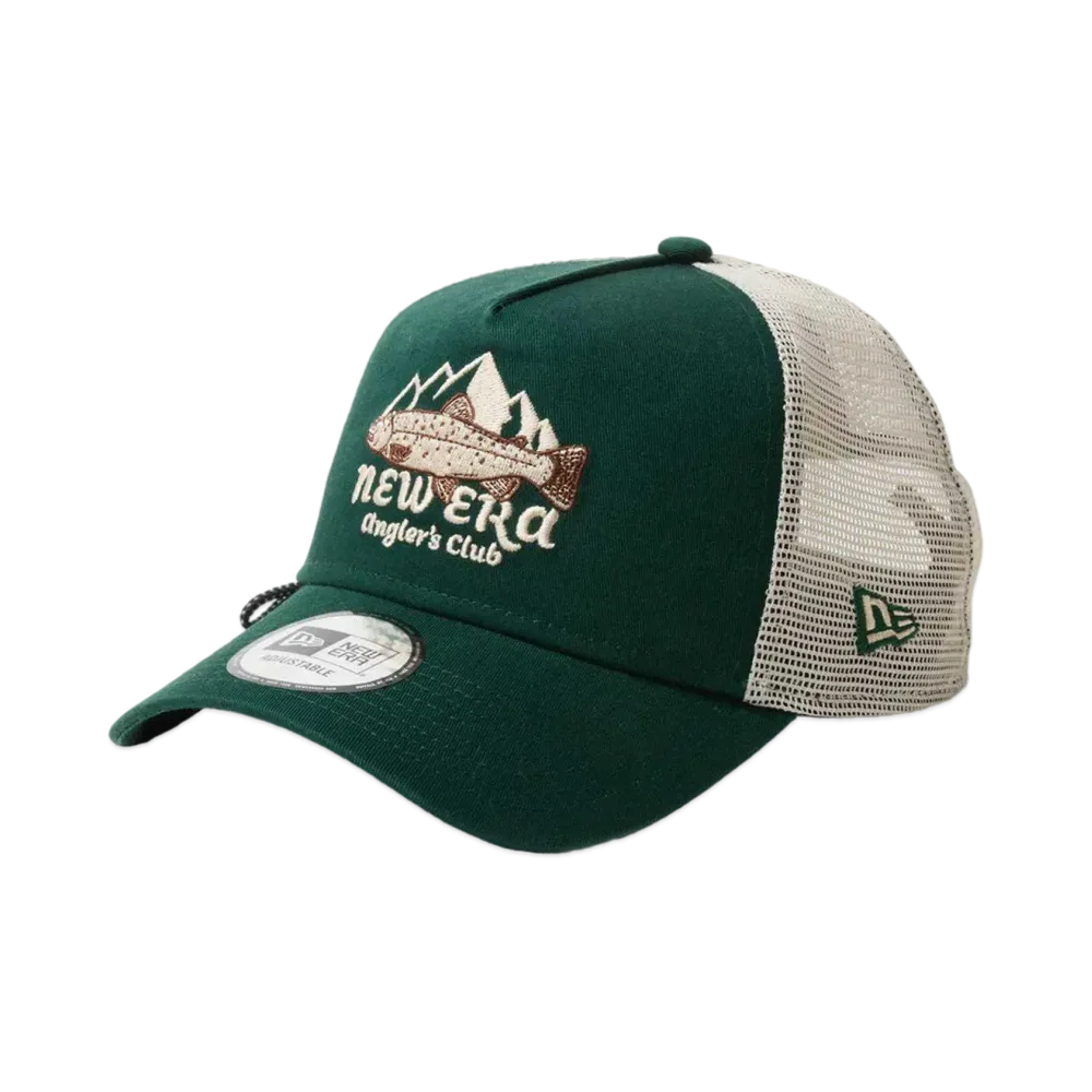 NEW ERA New Era Outdoor 9Forty A-Frame Tracker Angler's Club Trout "Stone/Dark Green"