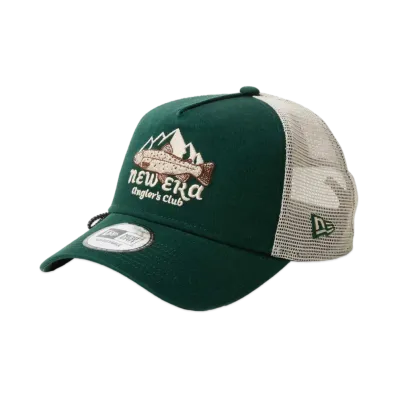 NEW ERA New Era Outdoor 9Forty A-Frame Tracker Angler's Club Trout "Stone/Dark Green"