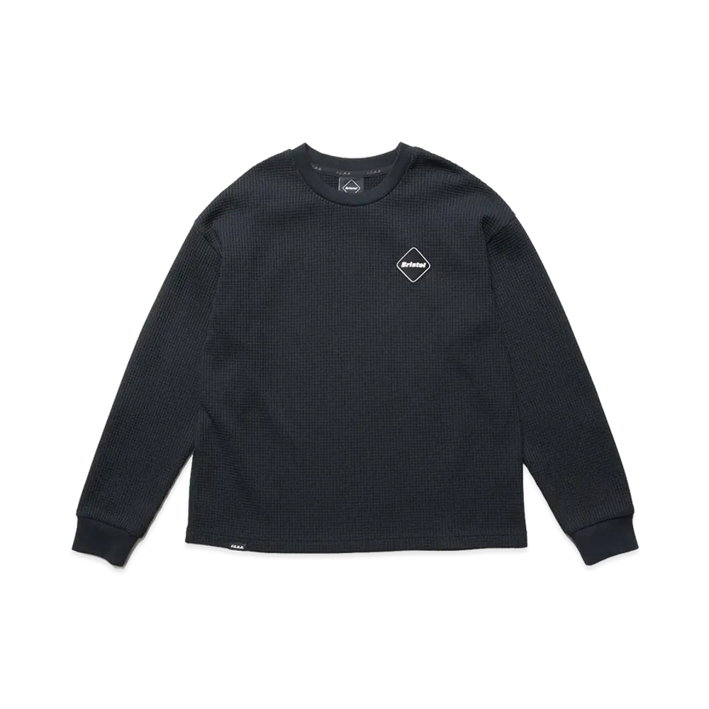 F.C.Real Bristol Kids Tech Waffle Lounge L/S Top "Black"