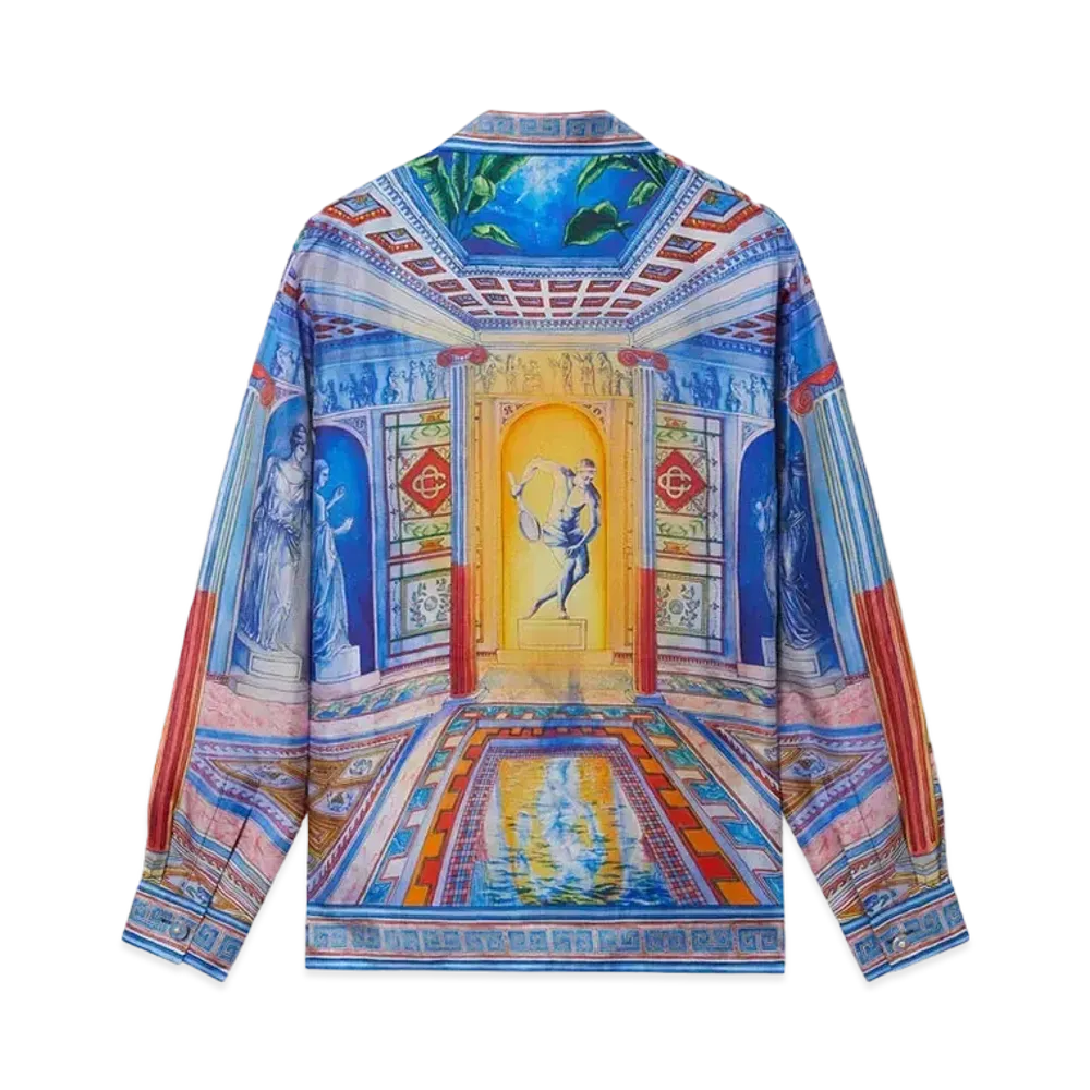 Casablanca Le Temple Silk Shirt "Multi"