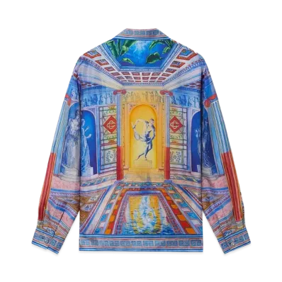 Casablanca Le Temple Silk Shirt "Multi"