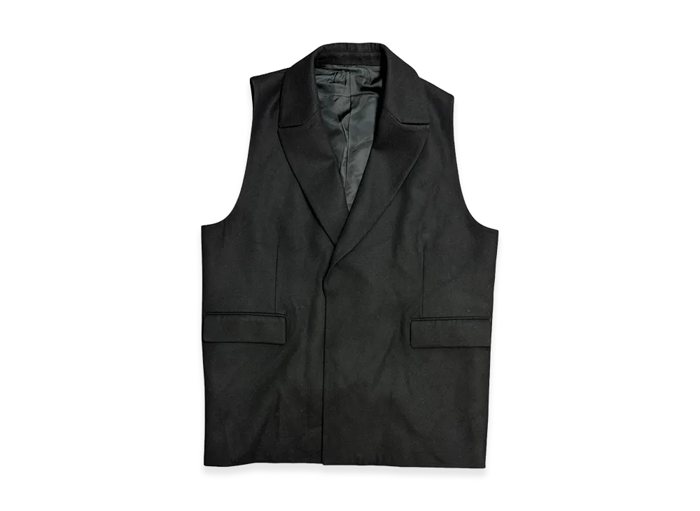 ssstein Oversize No Sleeve Jacket "Black"