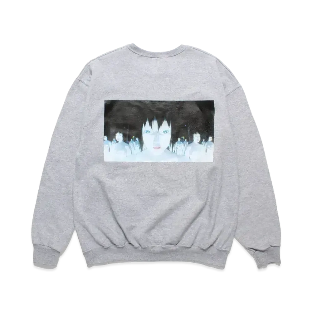 WACKO MARIA x GHOST IN THE SHELL 2 INNOCENCE Sweat Shirt-B "Gray"