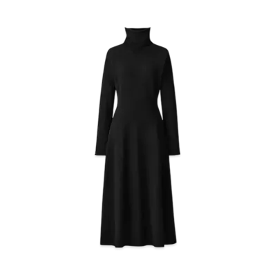 Uniqlo C Women'S Smooth Souffle Flare Dress "Black"