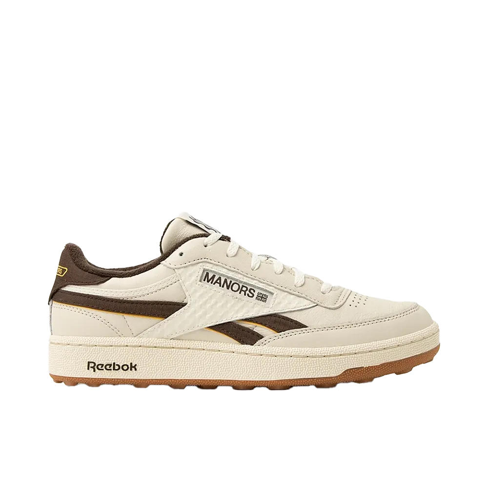 Manors × Reebok Club C Revenge Golf "Vintage Chalk/Espresso"