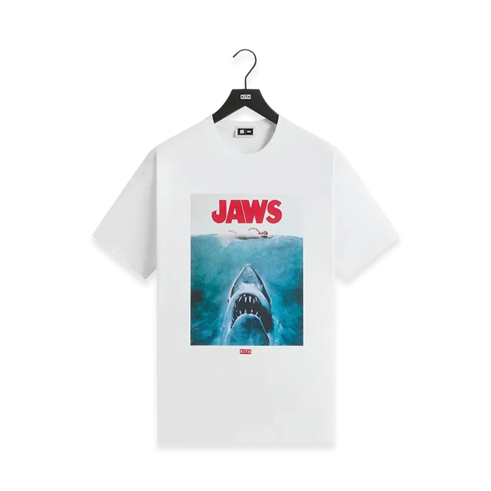 Kith x JAWS Main Poster Vintage Tee "Bright White"