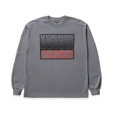 NEIGHBORHOOD NH 252 Spot . Tee LS-1 "Gray"