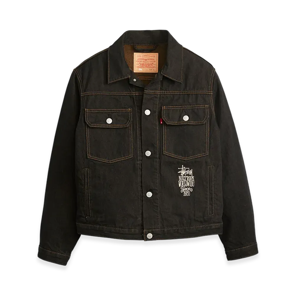 Levi's Stussy & Levi's Trucker Jacket "Black"