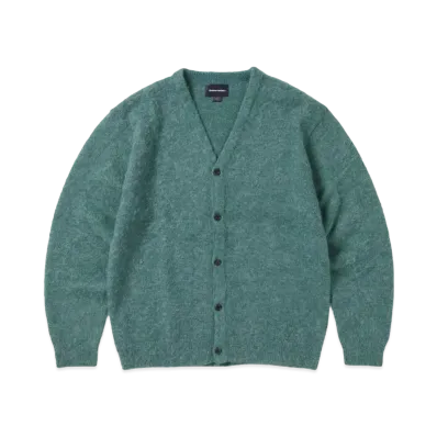 thisisneverthat Hairy Knit Cardigan "Green"