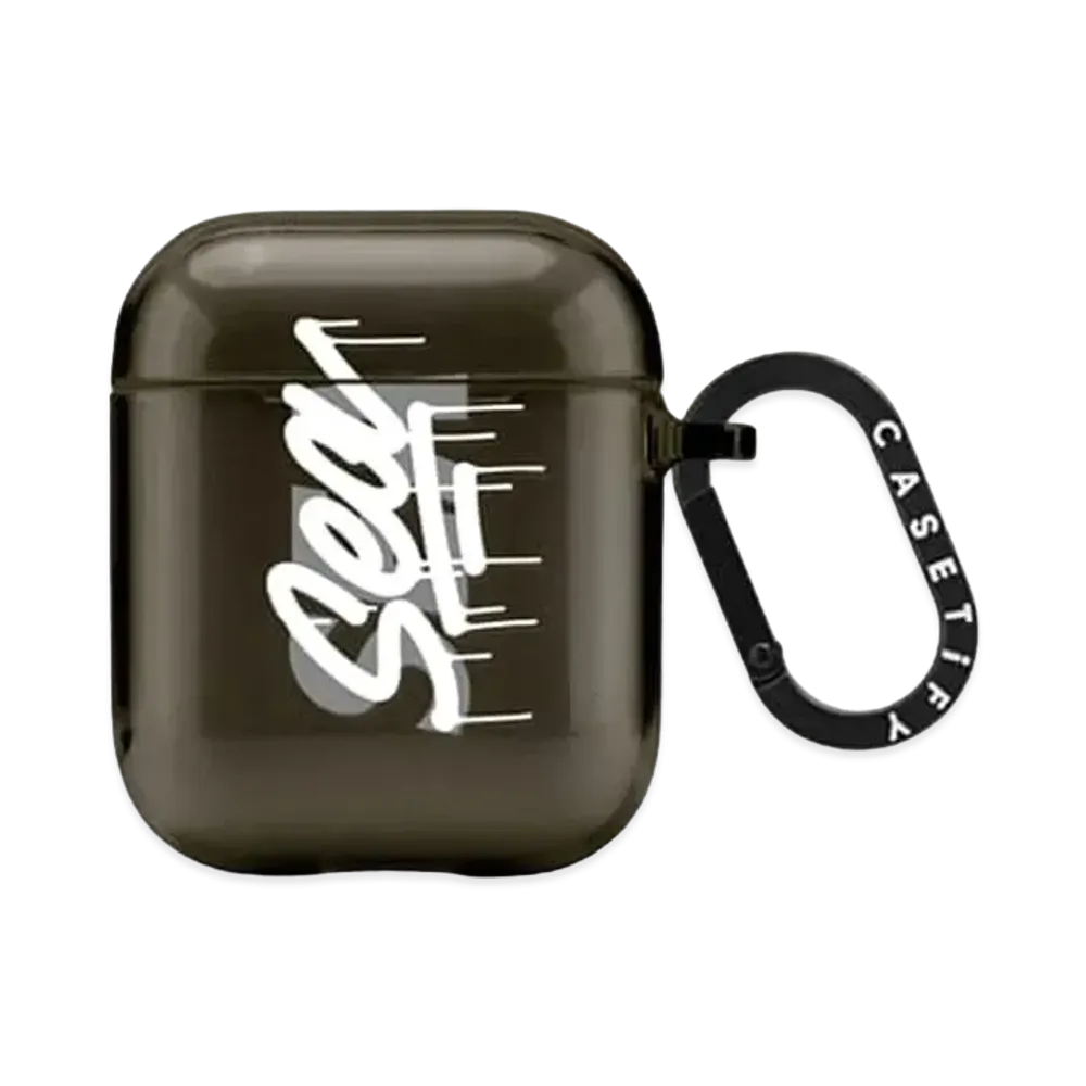 WIND AND SEA  x CASETIFY x it's a living LOGO TPU Air Pods (2nd generation) Case "Black"