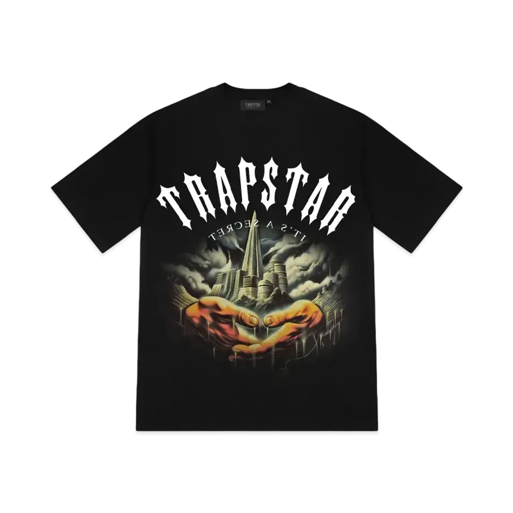 TRAPSTAR Irongate Prayer Print Tee "Black"