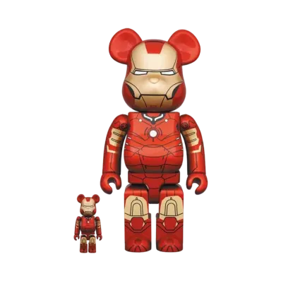 Bearbrick IRON MAN MARK III 100% & 400%