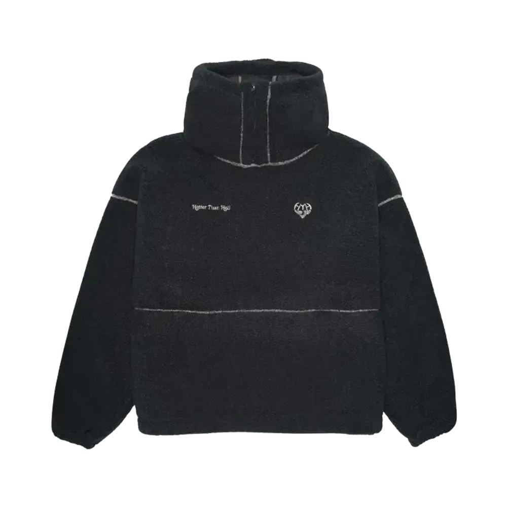 HTH boa zip hoodie "CHARCOAL"