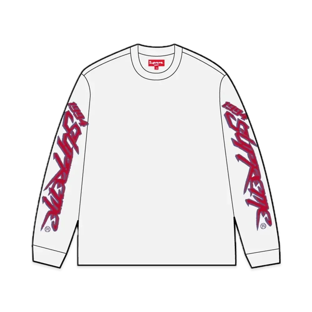 Supreme Racing Intarsia L/S Top "White"